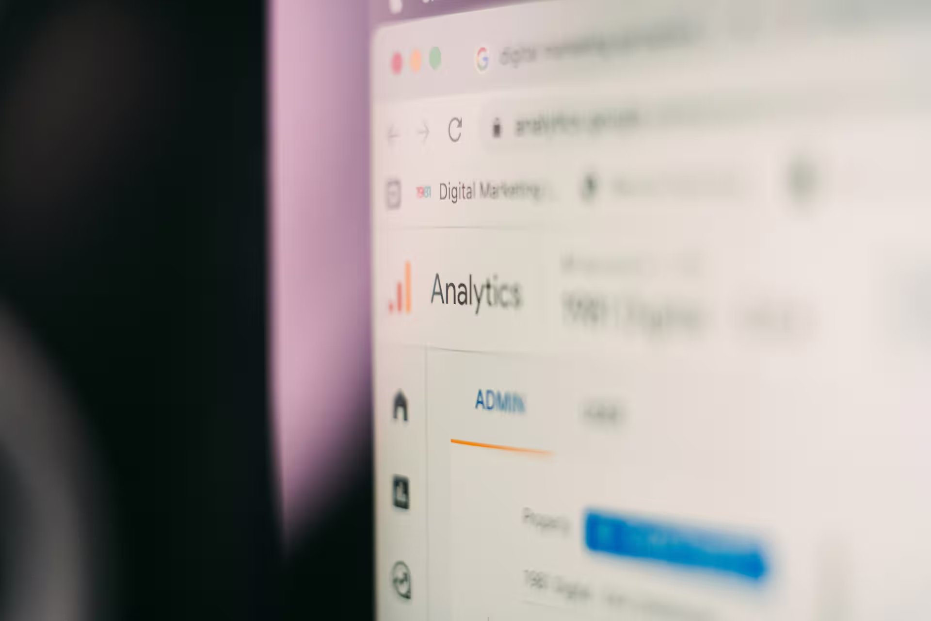 Website performance and SEO analytics dashboard